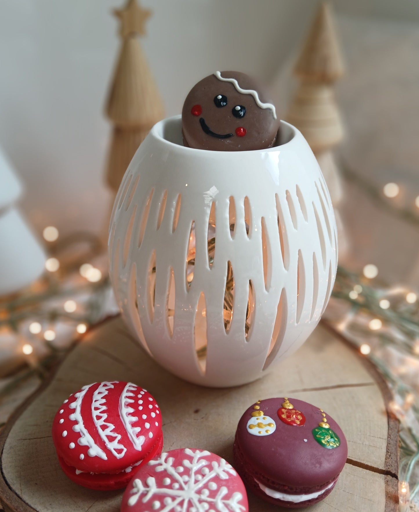 Oval wax melt burner