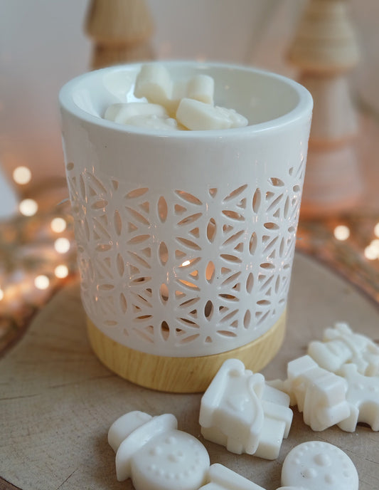 Flower wax melt burner