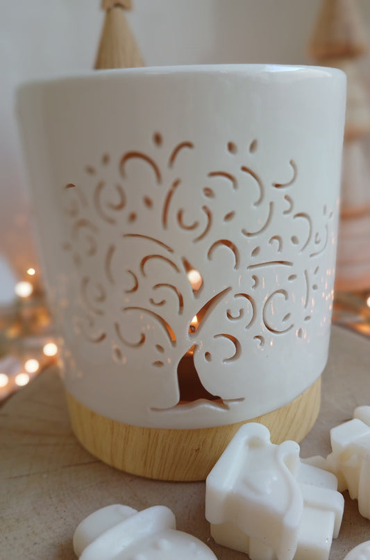 Tree wax melt burner